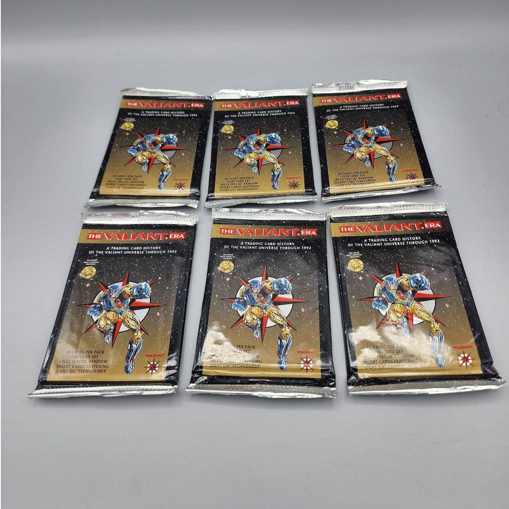 The Valient Era, 6 Sealed Trading Card Packs from 1993